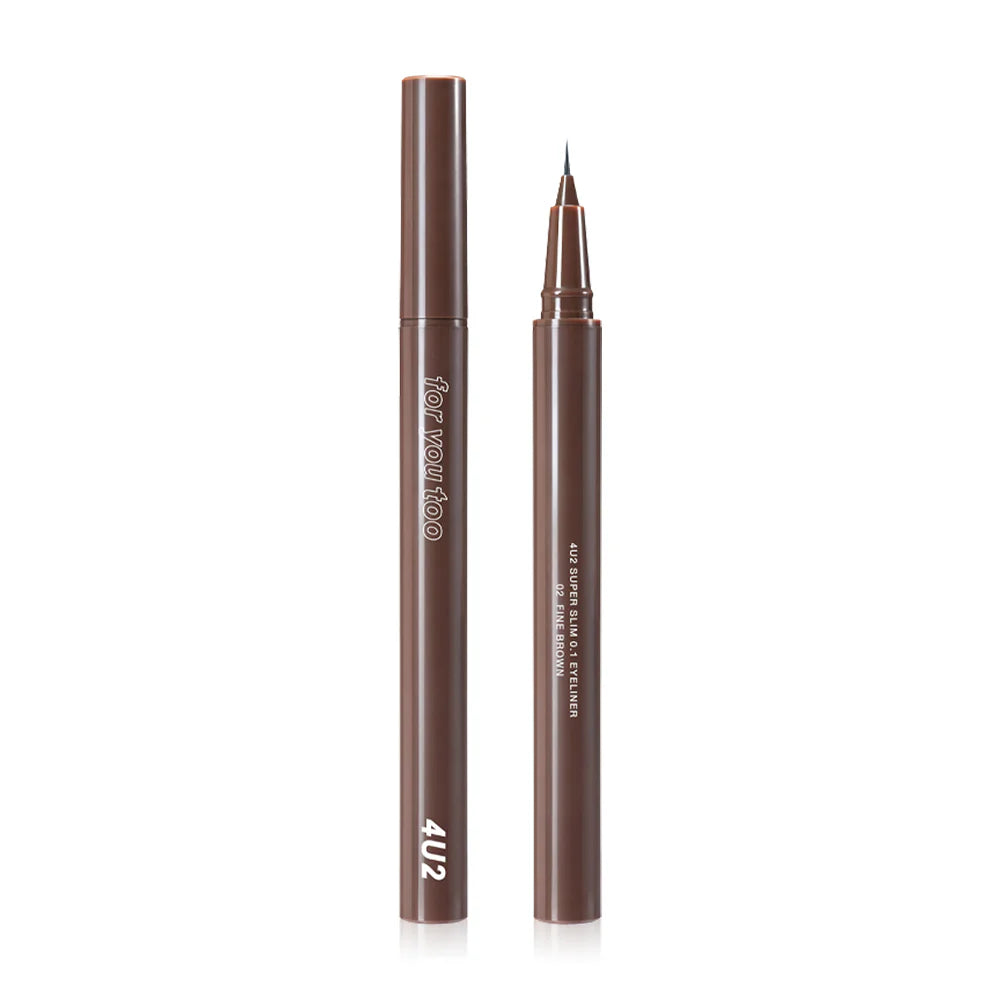 4U2 Super Slim Eyeliner 0.5g #02 Fine Brown