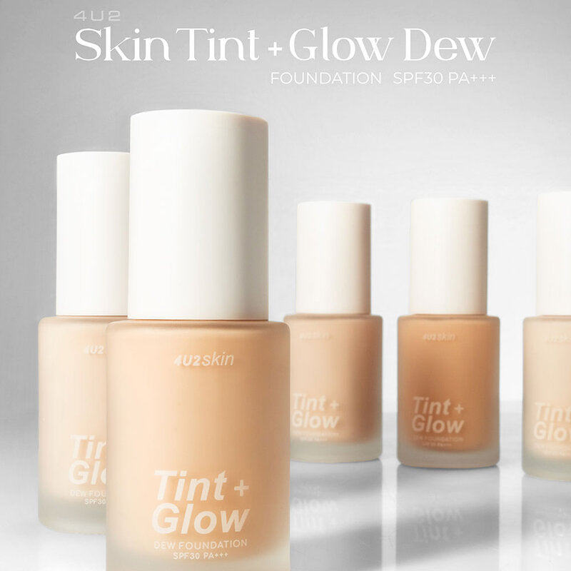 4U2 Foundation - Skin Tint + Glow Dew, SPF30, Sand Tinted - Beauty Buddy