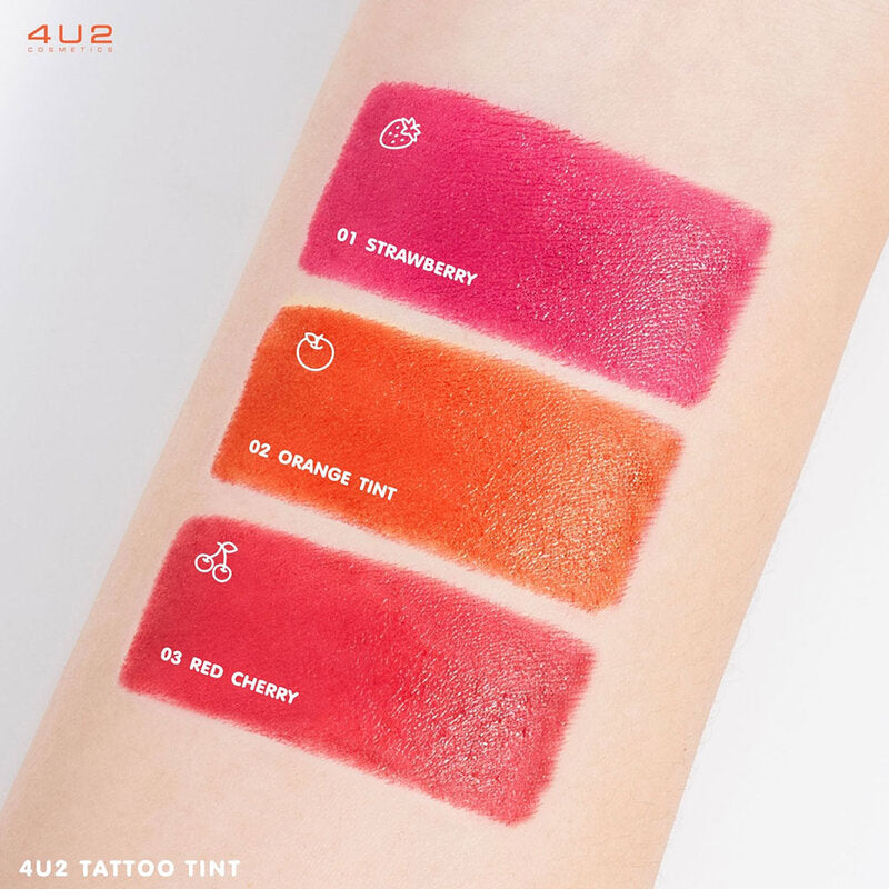 4U2 Lip Tint - Water-Based Strawberry Formula - Beauty Buddy