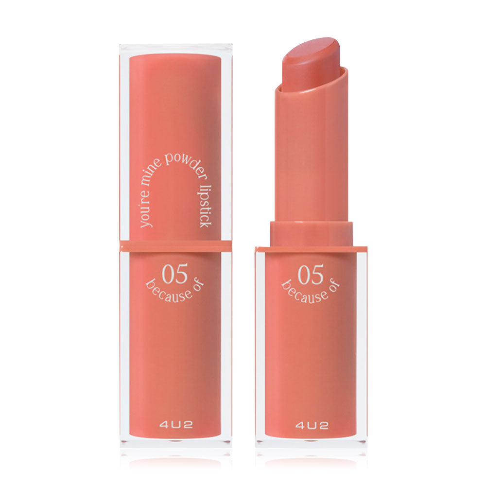 4U2 You're Mine Powder Lipstick 3.5g - #05 Because Of Powdery Matte