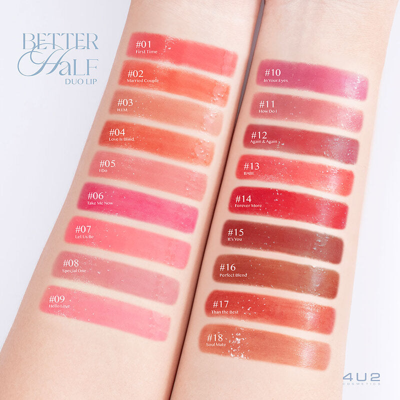 4U2 Better Half Duo Lip 2in1 Lipstick 2.4g #10 In Your Eyes