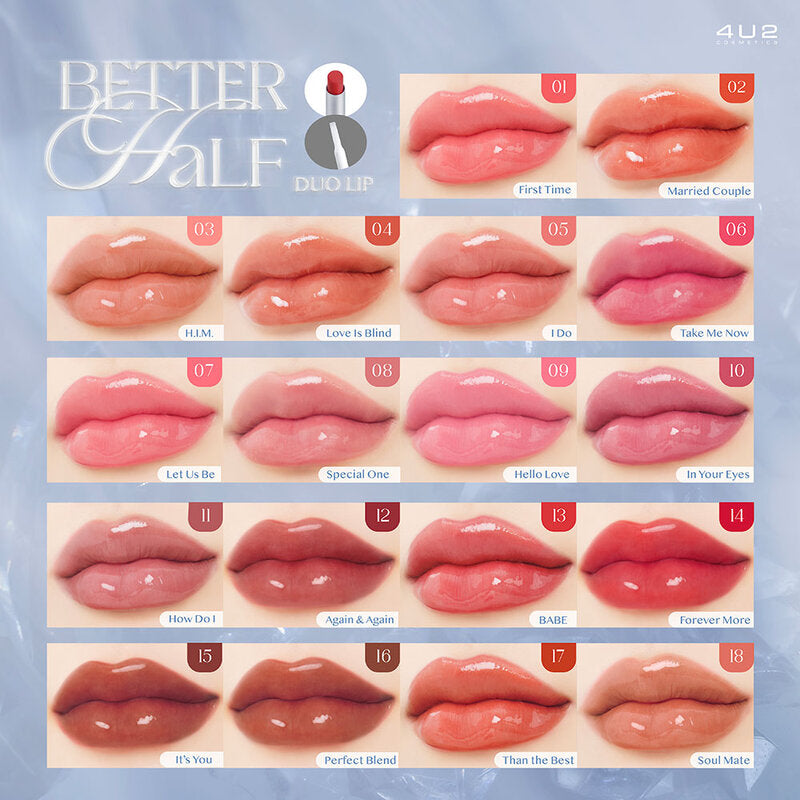 4U2 Better Half Duo Lip 2in1 lipstick 2.4g #18 Soul Mate