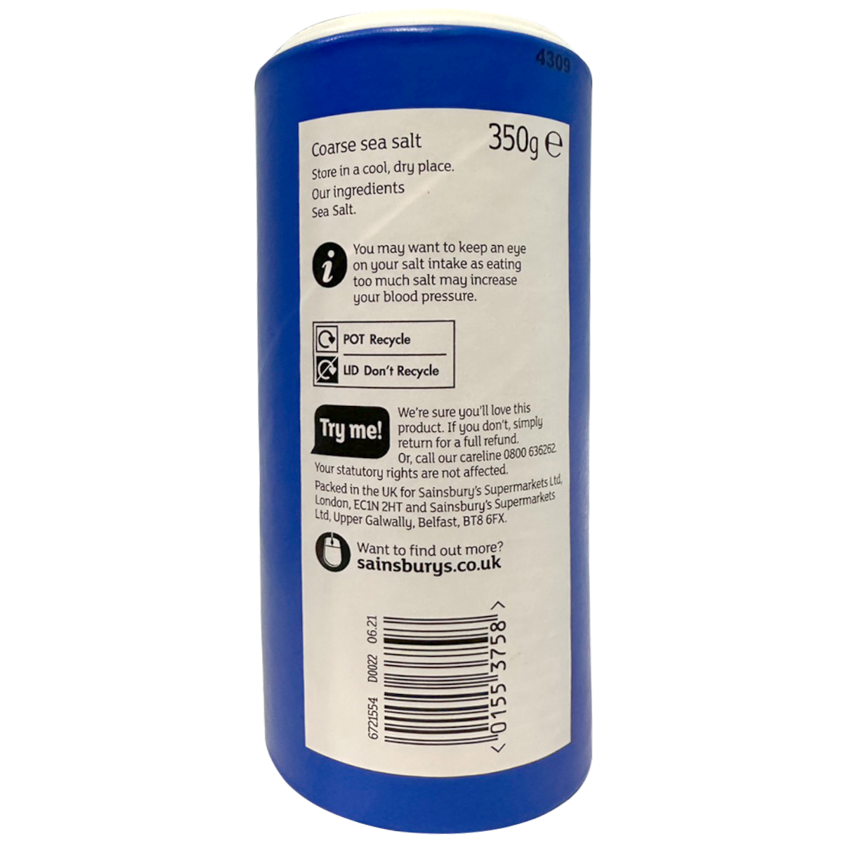 Sainsbury's Coarse Sea Salt