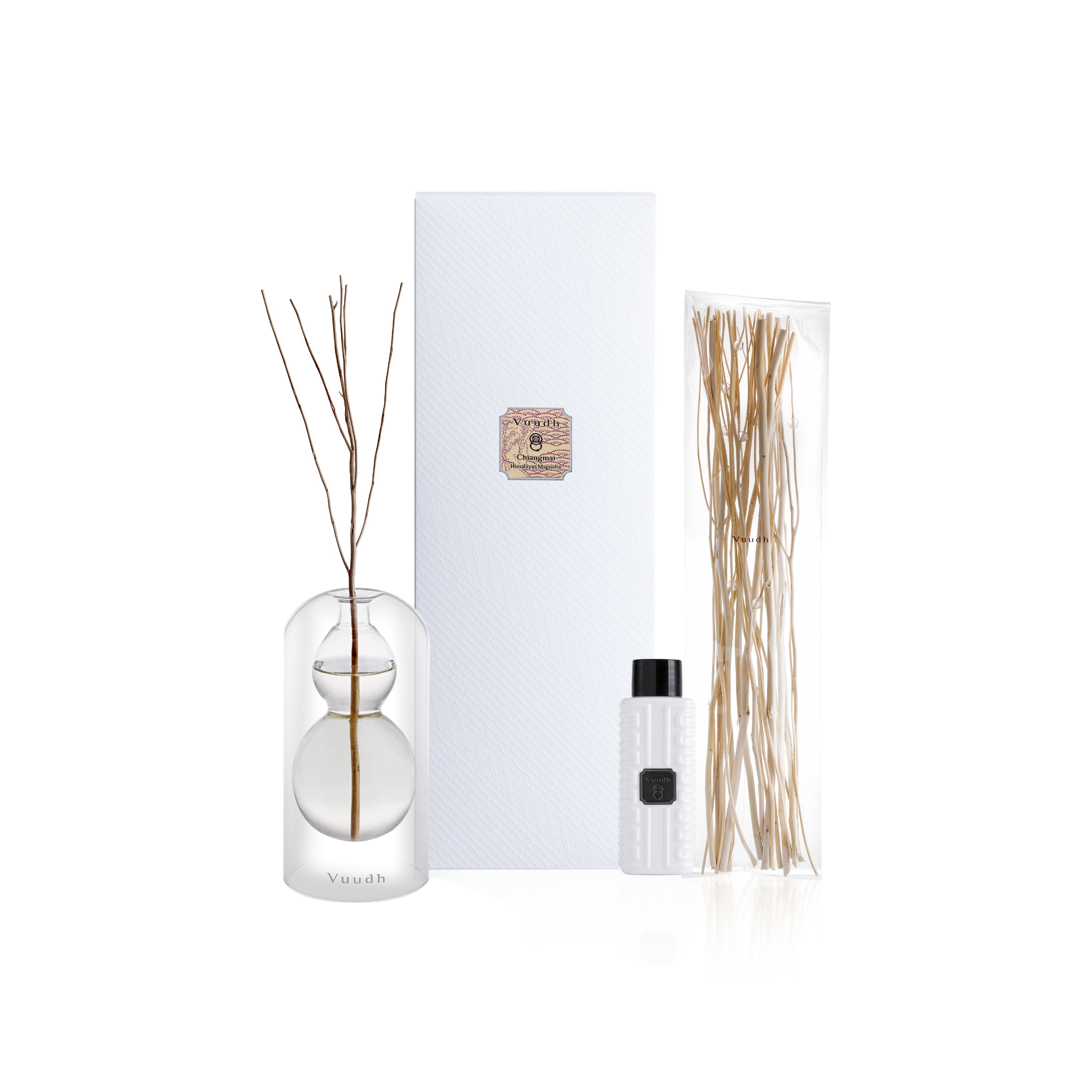 Harnn Vuudh Immortality Diffuser Set - Chiang Mai (Himalayan Magnolia) 120 ml.