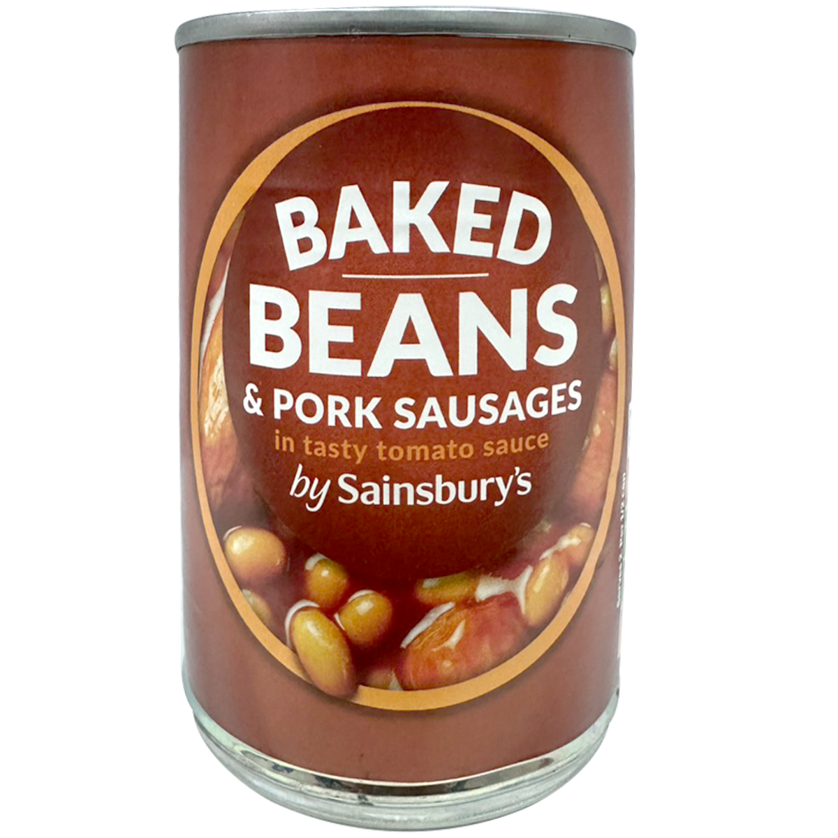 Sainsbury's Baked Beans In Tomato Sauce With Sausages