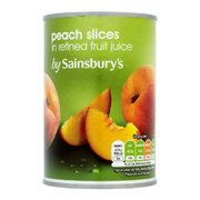 Sainsbury's Peach Slices In Fruit Juice