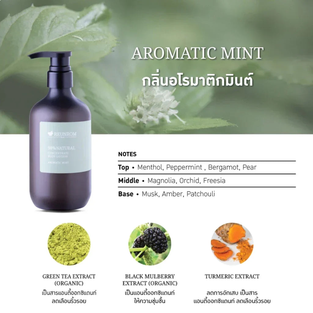 Reunrom Body Lotion - Aromatic Mint 500 ml.