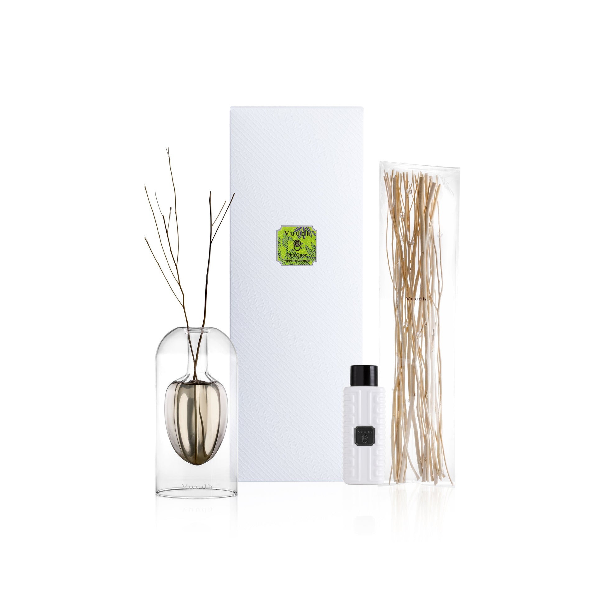 Harnn Vuudh Star Diffuser Set - Phu Quoc (Pepper & Lavender) 120 ml.