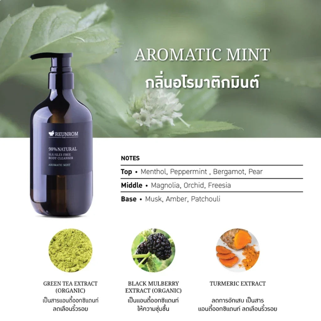Reunrom Body Wash - Aromatic Mint 500 ml.