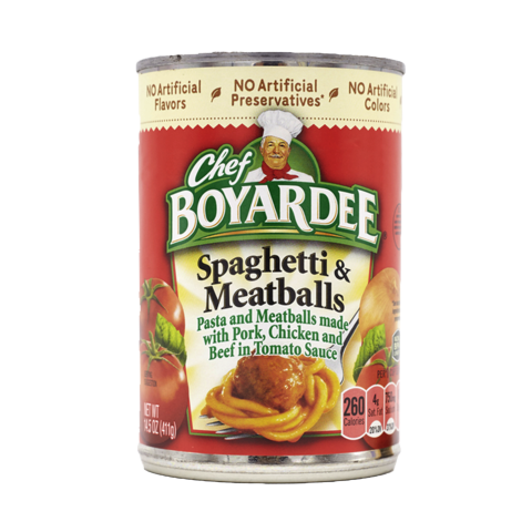 Chef Boyardee Spaghetti With Meatballs