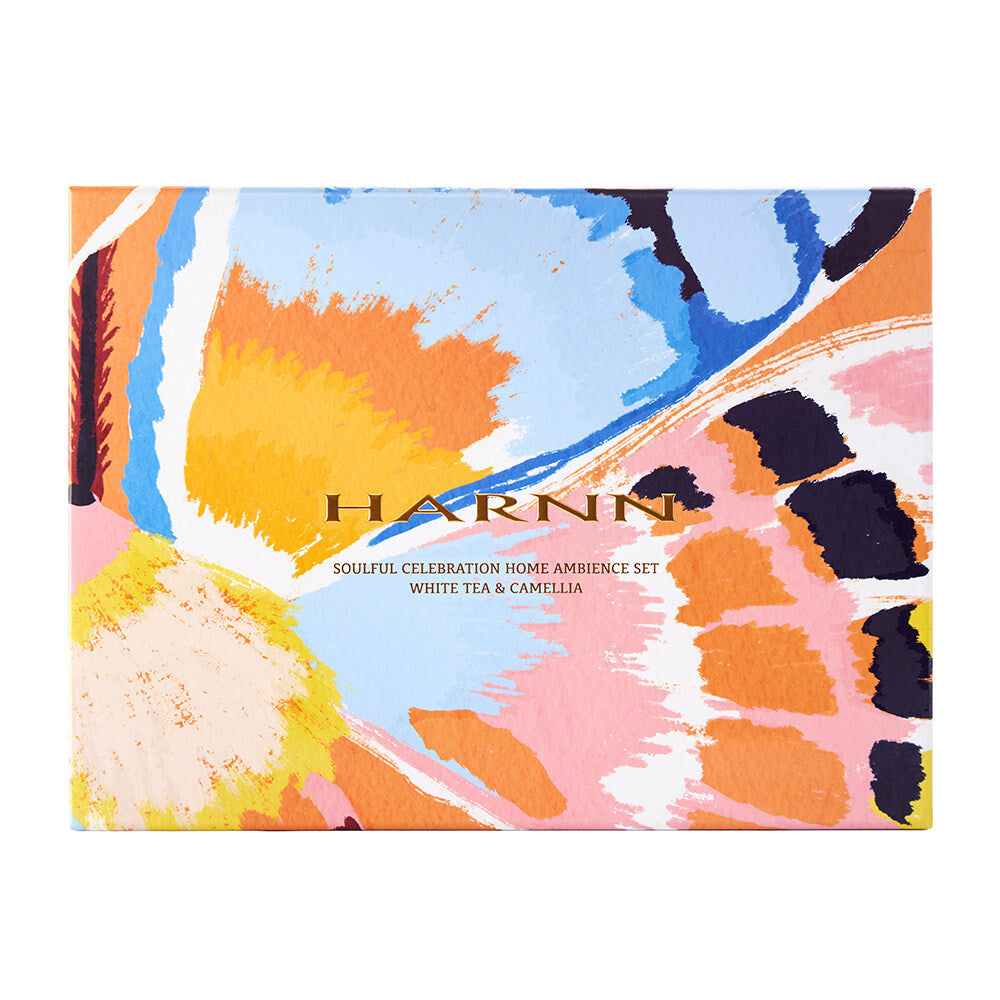 Harnn Soulful Celebration Home Ambience Set - White Tea & Camellia