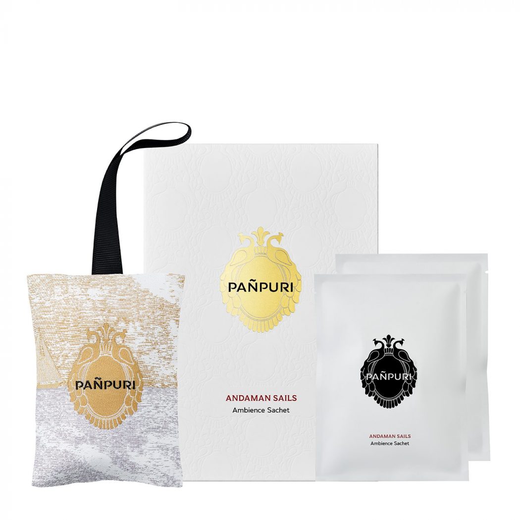 Panpuri Scented Sachet - Andaman Sails 40 g. + Refill Set