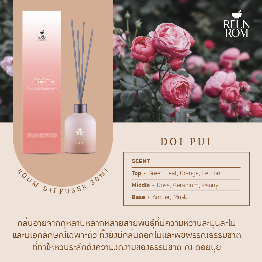 Reunrom Reed Diffuser - Doi Pui