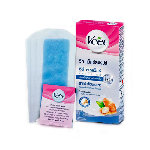 VEET Hair Removal Waxstrips Almond Oil And Vitamin E