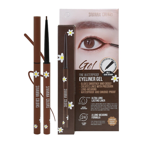 Sivanna Colors Fine Waterproof Eyeliner Gel