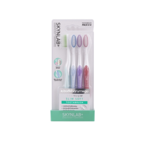 Skynlab Premium Slim Soft Toothbrush (Blister Pack) Mixed Color