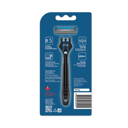 Dorco System Razor Cross 3blades With 3cartridges