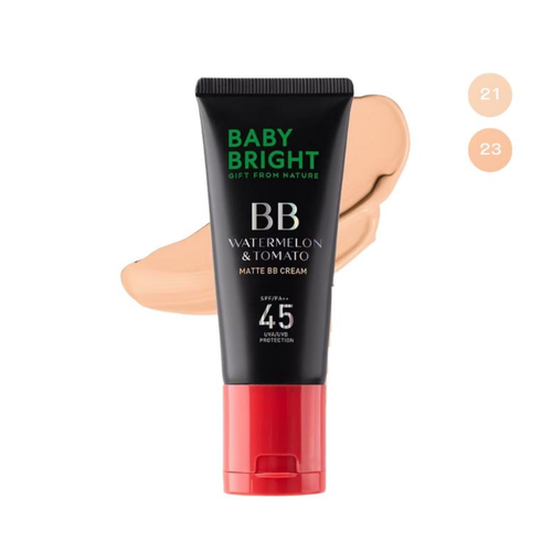 Baby Bright Watermelon &tomato Matte BB Cream SPF45 PA++ 30g #21 Light Beige
