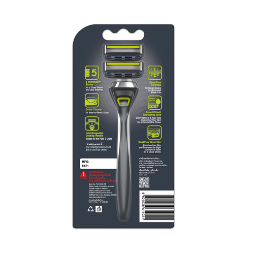 Dorco Pace 5 Pro System 1 Handle + 2 Cartridges