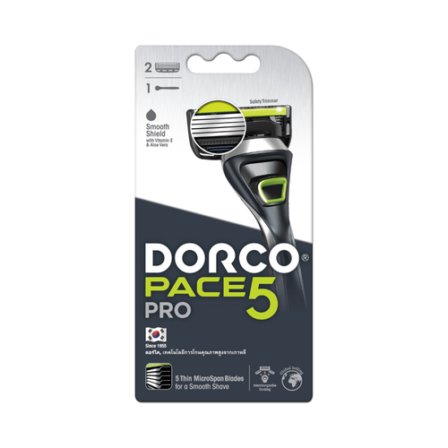 Dorco Pace 5 Pro System 1 Handle + 2 Cartridges
