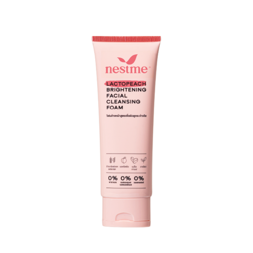 NESTME Lacto Peach Brightening Facial Cleansing Foam 100g