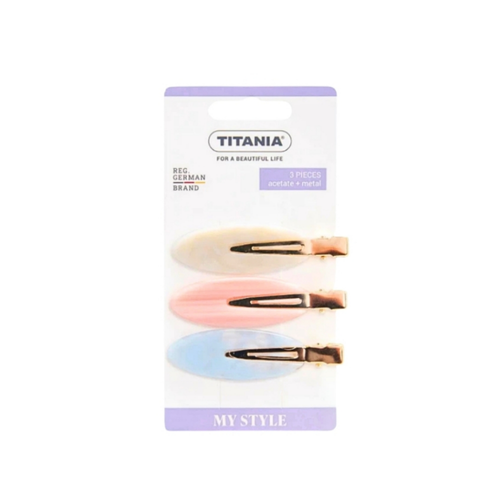 TITANIA Hair Clip Pastel Trio 1pc