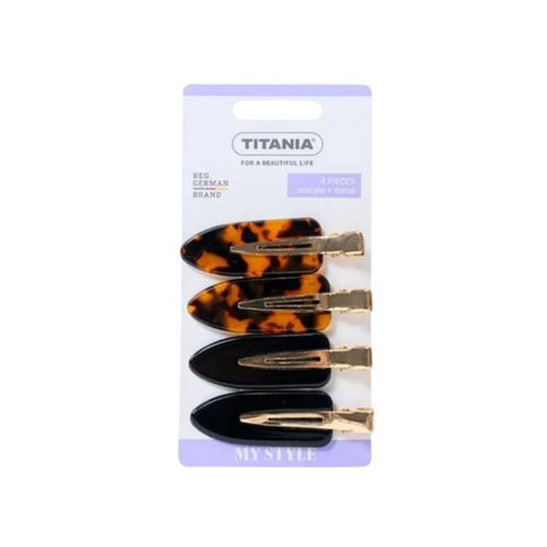 TITANIA Hair Clip the Duo Luxe Classics 4pcs