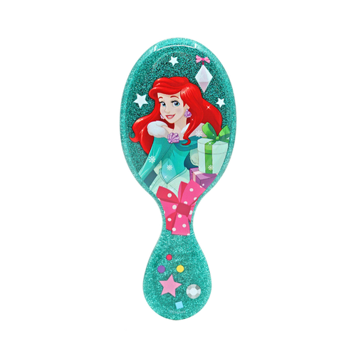WET BRUSH Disney Glitter Ball Mini Detangler-ariel 1pc Teal