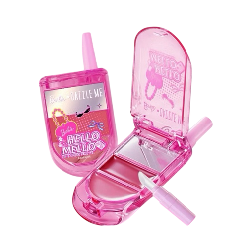 Dazzle Me Hello Mello Lip & Cheek Palette (Barbie) 1.6g #01 Power Pink