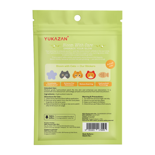 YUKAZAN Acne Patch Garden Friends Savvy Kitty
