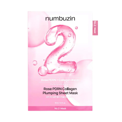 NUMBUZIN No.2 Rose PDRN Collagen Plumping Sheet Mask