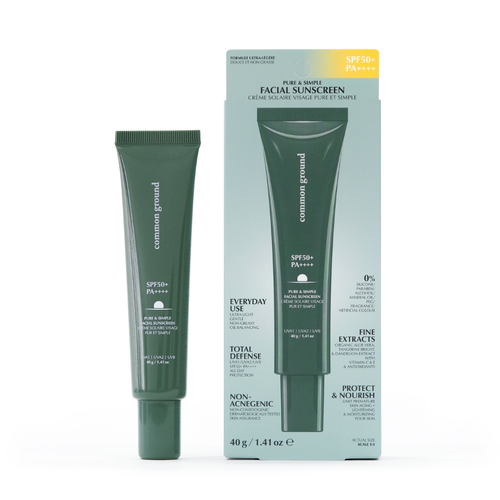 Common Ground Nue Pure & Simple Facial Sunscreen SPF50+ PA++++ 40g