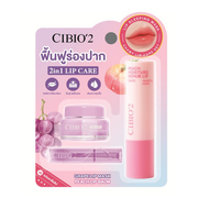 CIBIO'2 Chawy Grape Lip Mask 3 g. + Peach Lip Balm 3 g.