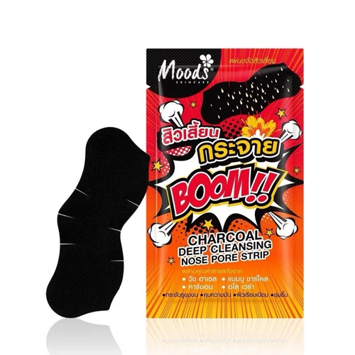 Moods Charcoal Deep Cleansing Nose Pore Strip