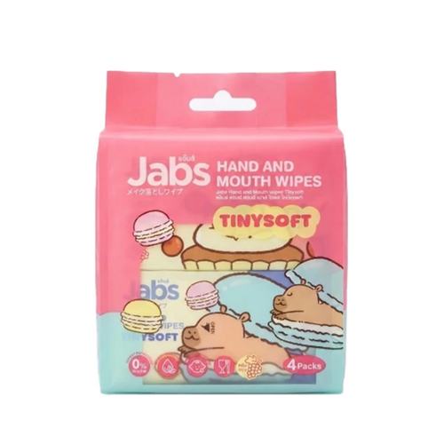Jabs Hand and Mouth Wipes Tiny Soft 8pcs x 4pack