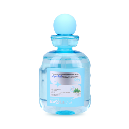 Buoola Mouthwash Fluoride Peppermint Fresh Flavor