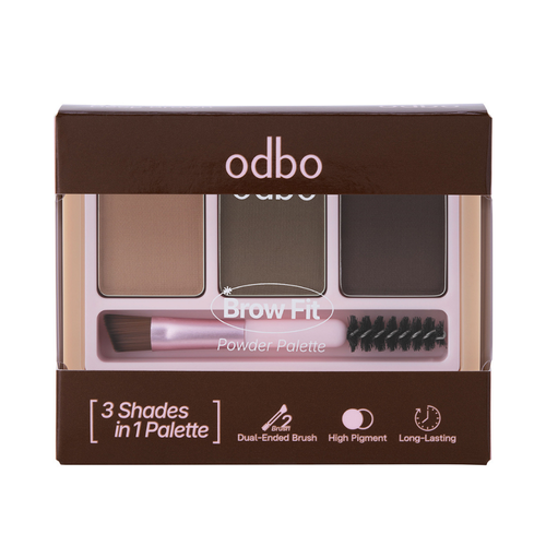 ODBO Brow Fit Powder Palette OD 2.8g #01 Deep Brown