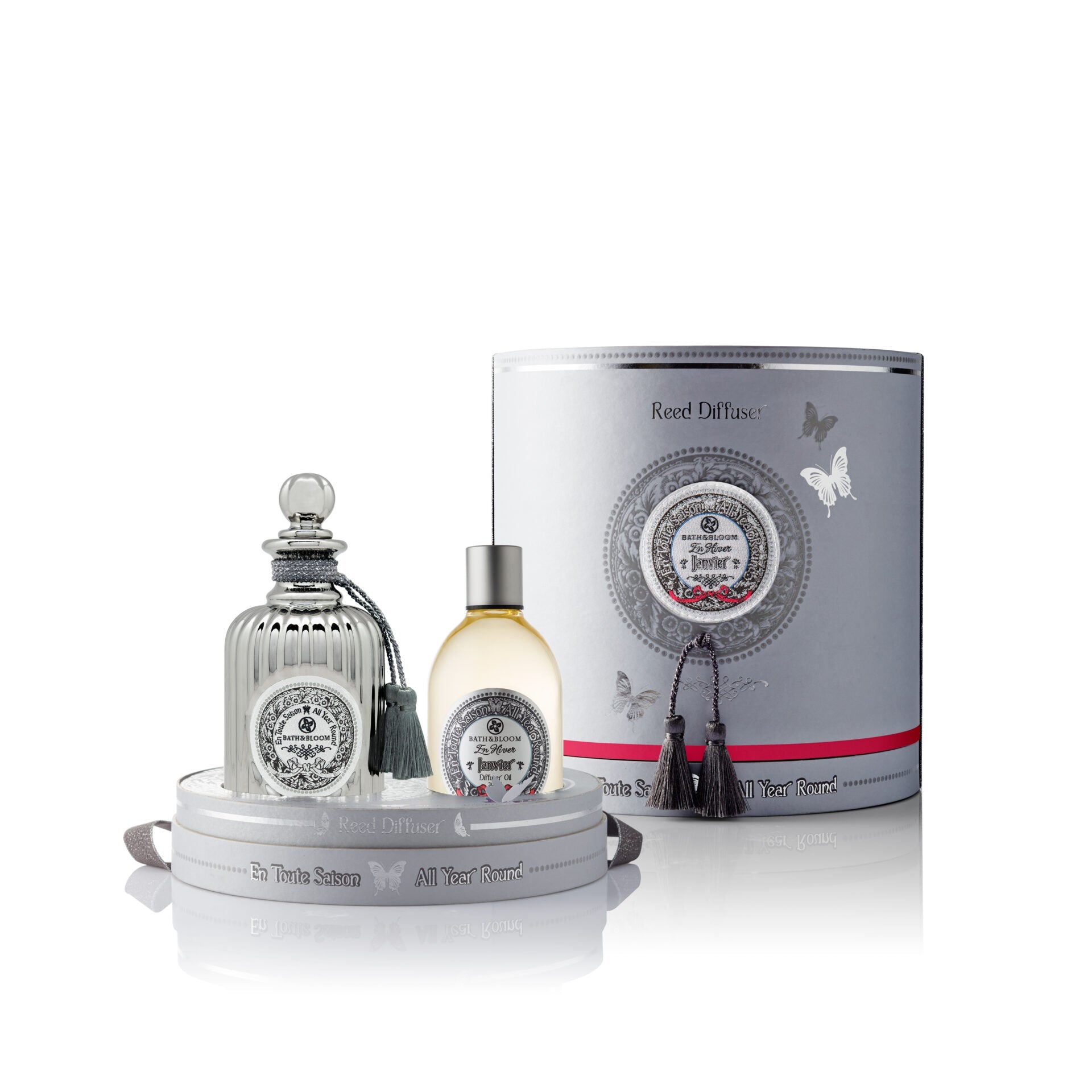 Bath & Bloom Reed Diffuser Oil - Almond, Vanilla, Pear & Lemon (Janvier)