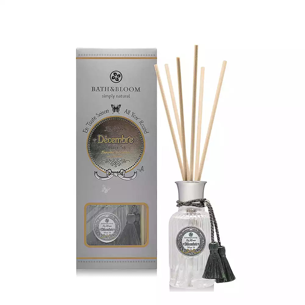 Bath & Bloom Reed Diffuser - Vanilla, Cocoa & Caramel (Decembre)