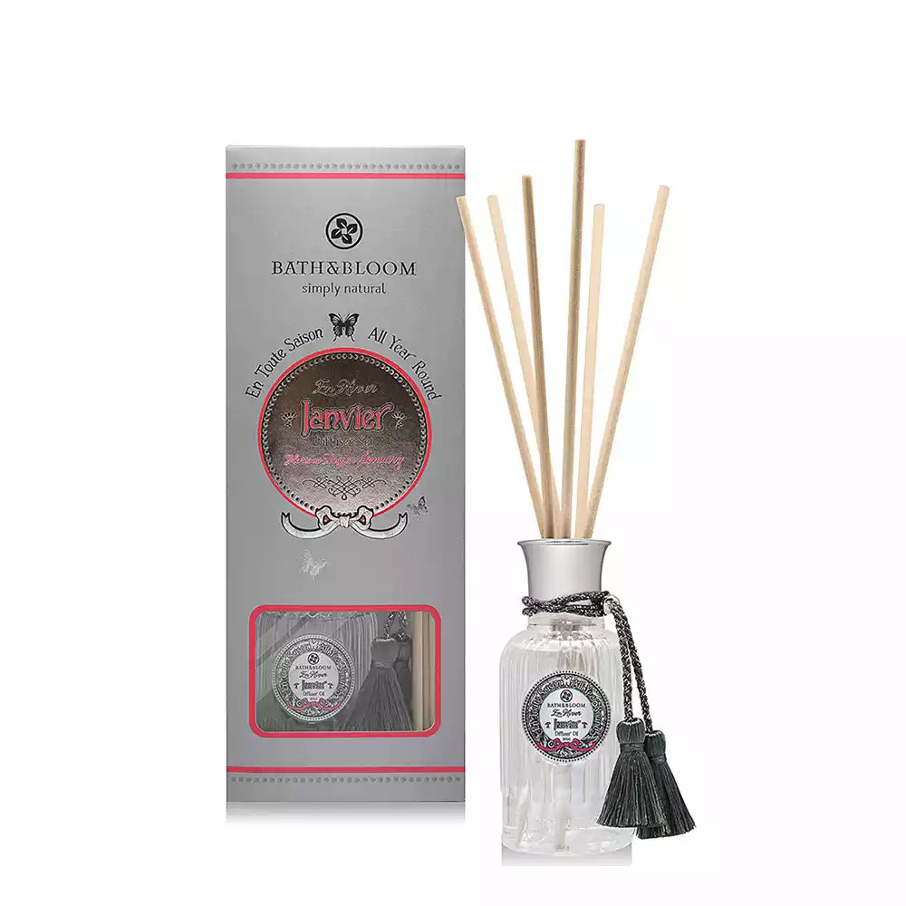 Bath & Bloom Reed Diffuser - Almond, Vanilla & Pear (Janvier)