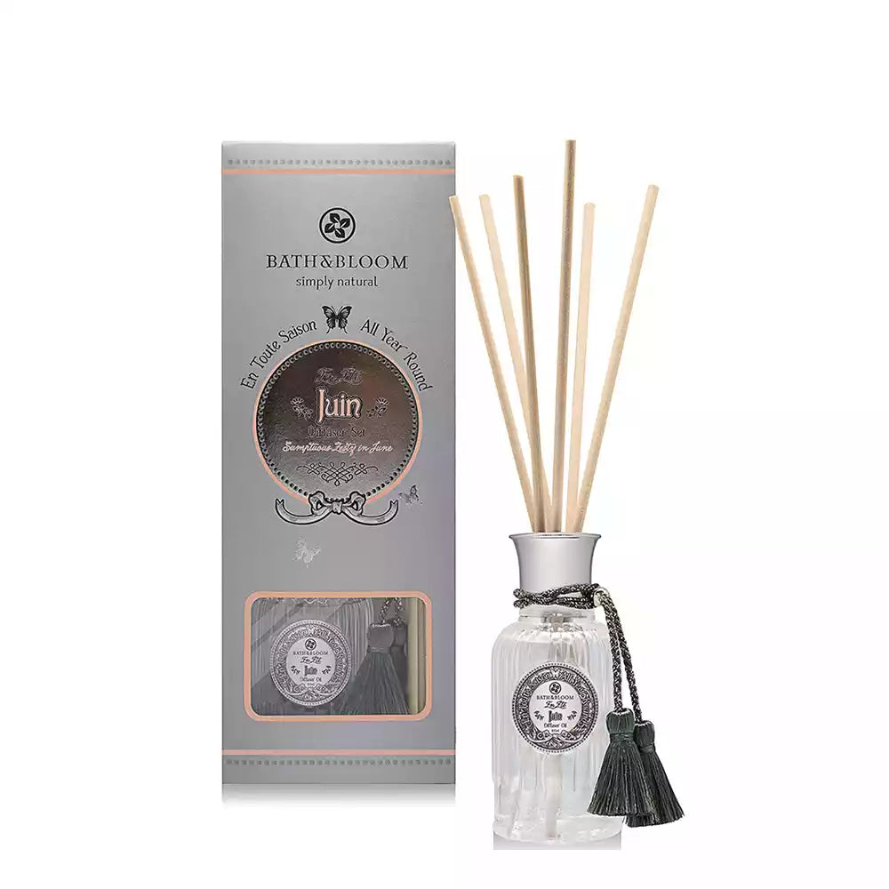 Bath & Bloom Reed Diffuser - Lily, Orange Blossom & Fruits (Juin)