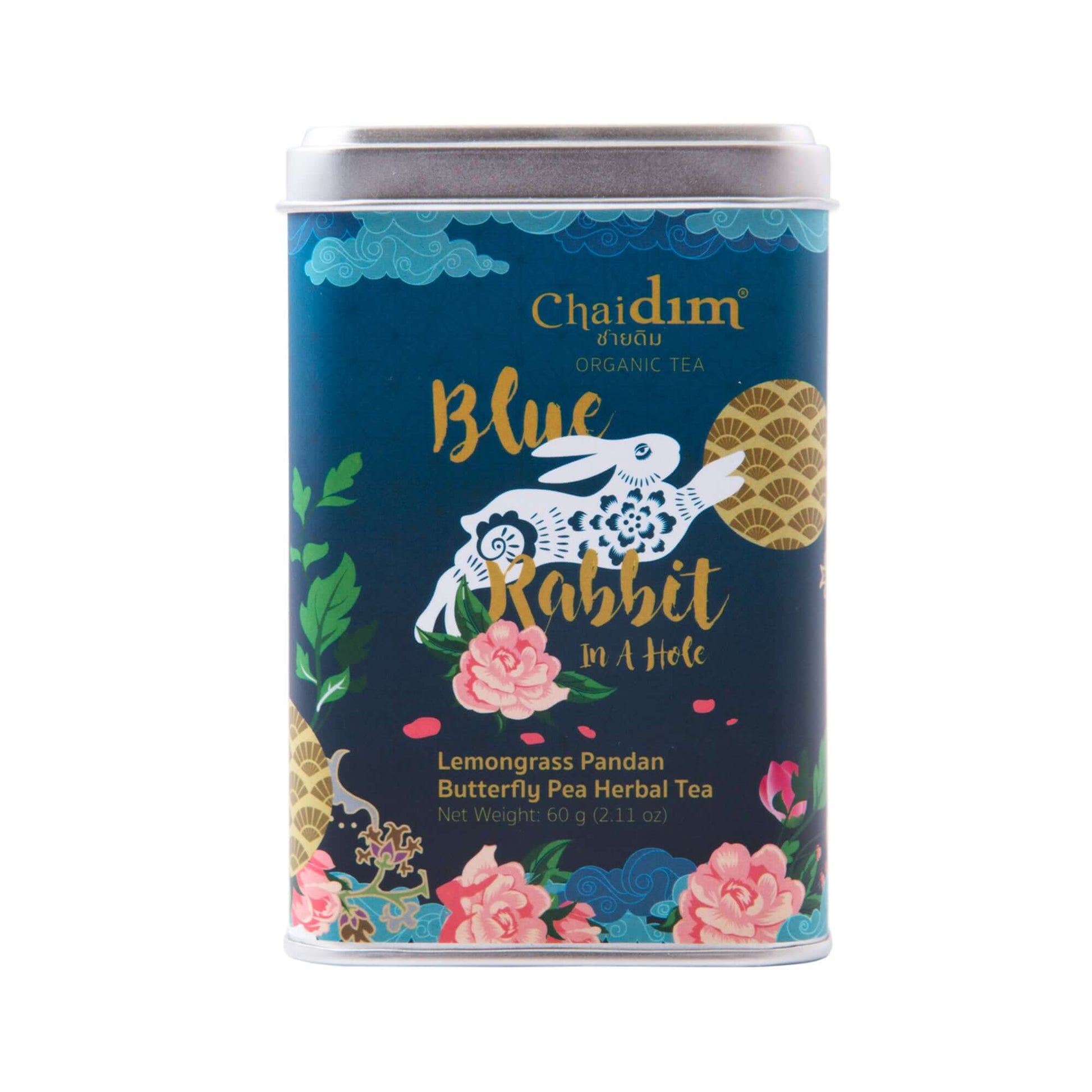 Chaidim Blue Rabbit Lemongrass Pandan Butterfly Pea Tea