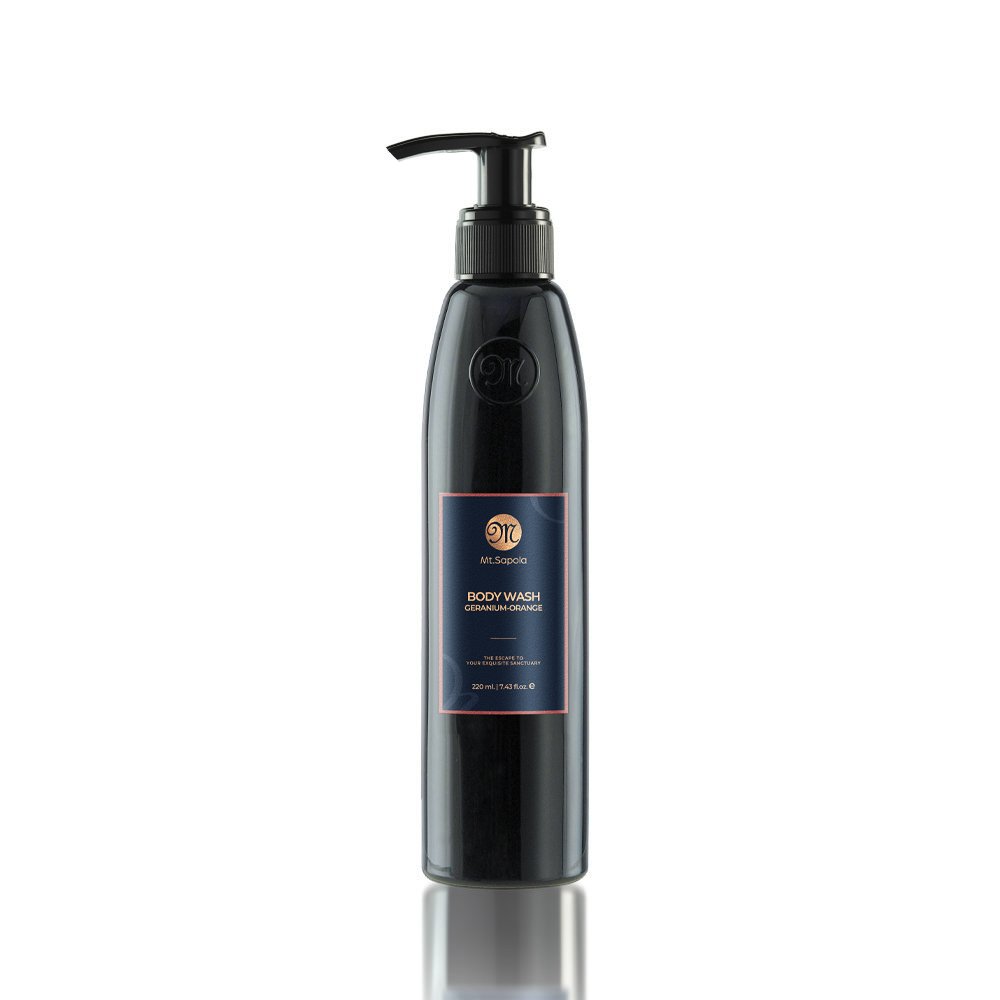 Mt. Sapola Body Wash - Geranium-Orange 220 ml.
