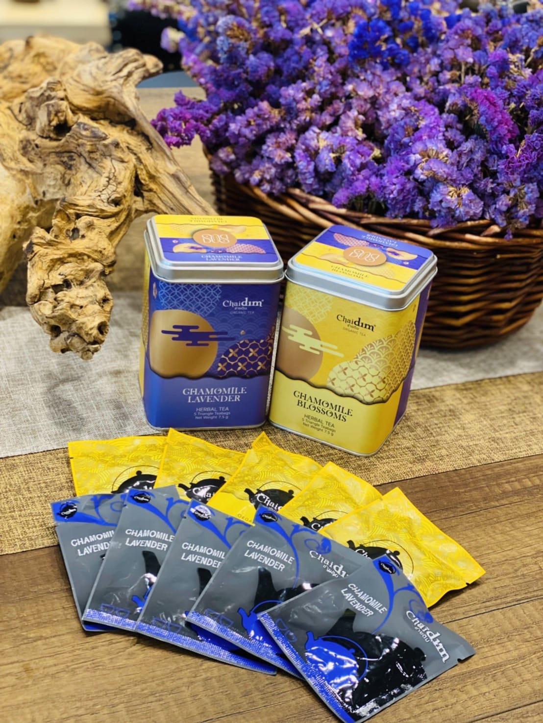 Chaidim Duo Box - Chamomile Blossoms & Chamomile Lavender 2 x 5 Teabags
