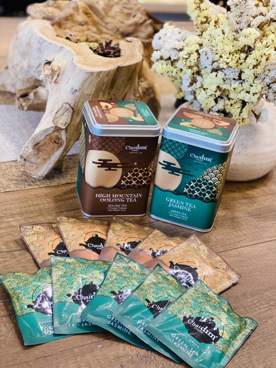 Chaidim Duo Box - Jasmine Green Tea & High Mountain Oolong 2 x 5 Teabags