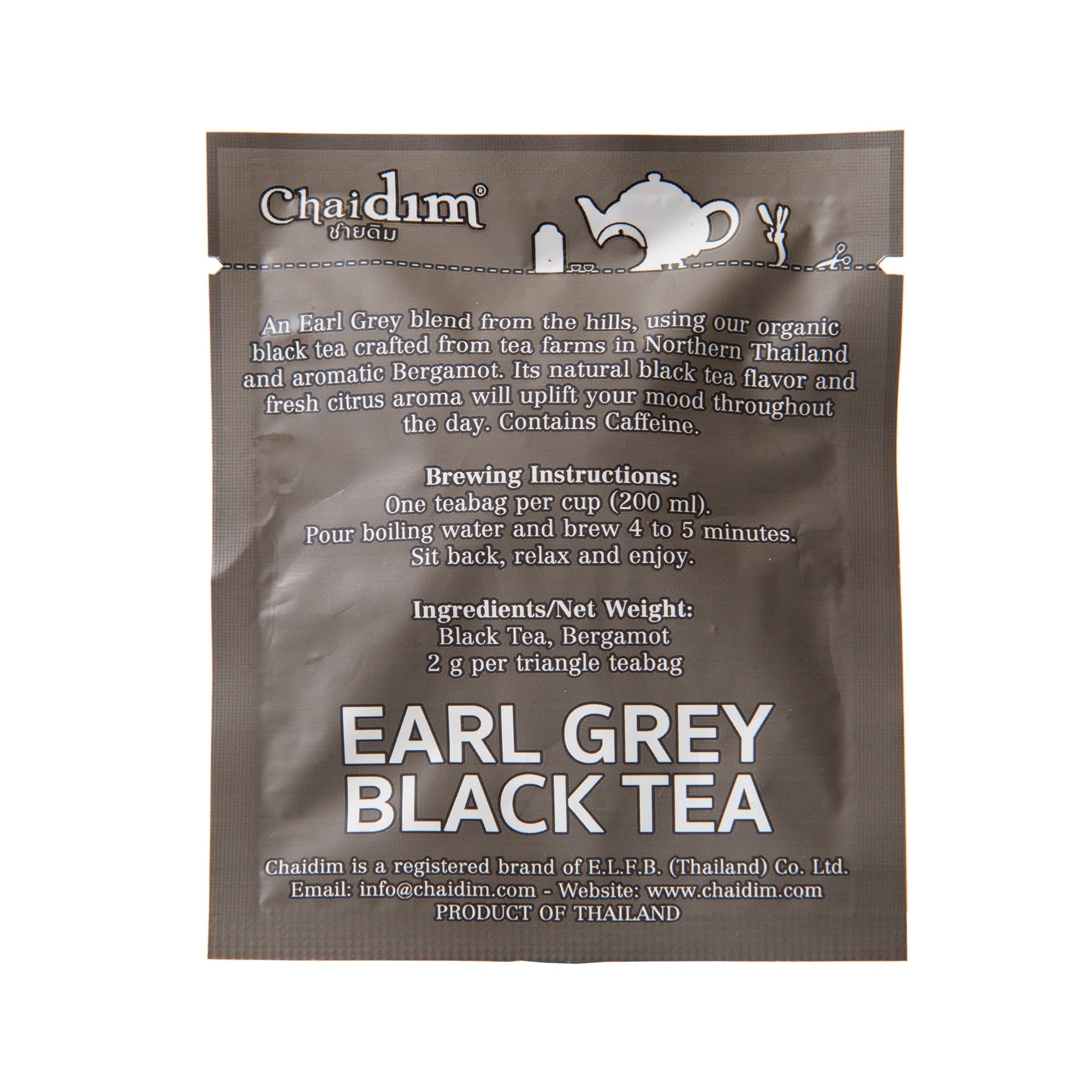 Chaidim Earl Grey Black Tea 25 Teabags