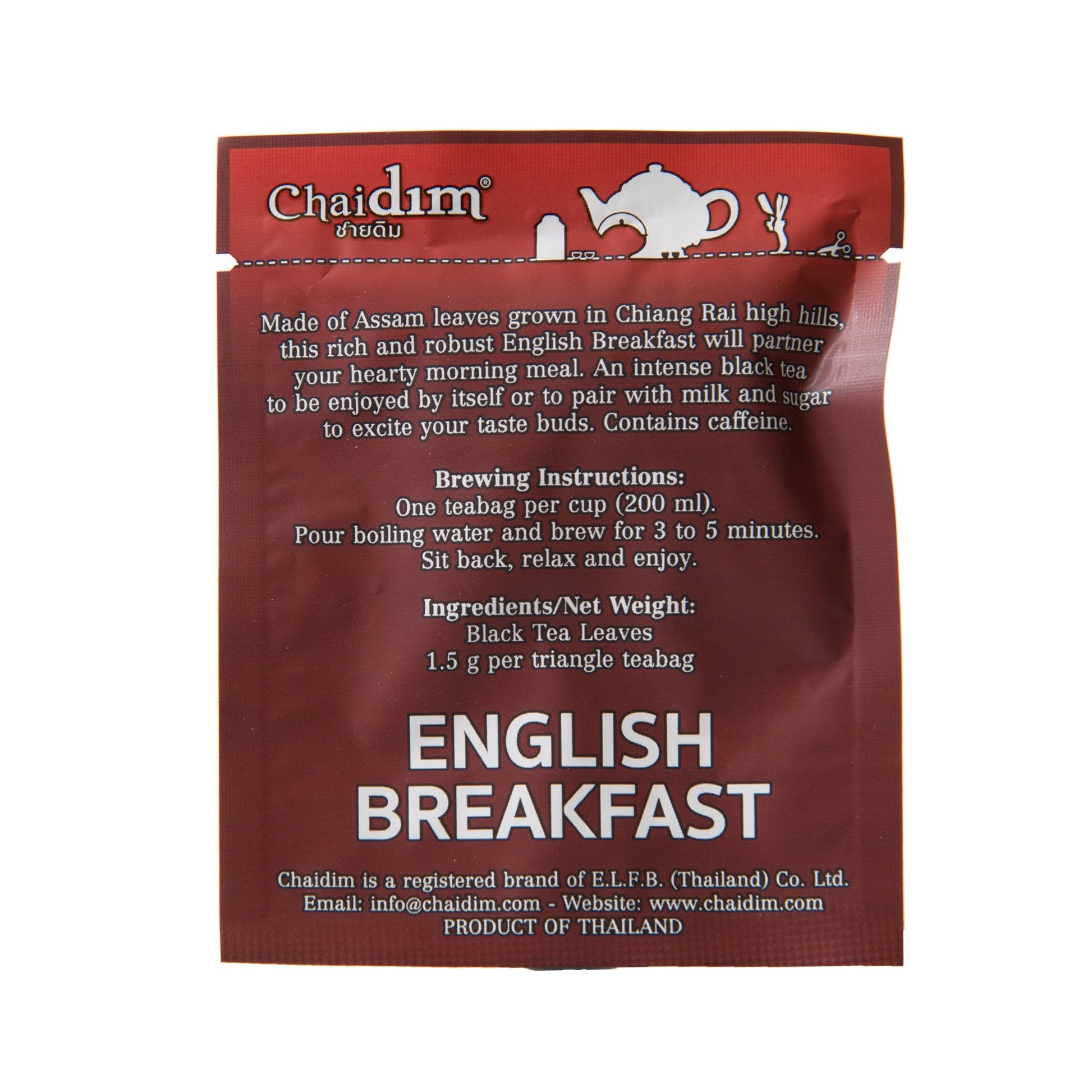 Chaidim English Breakfast Black Tea 10 Teabags