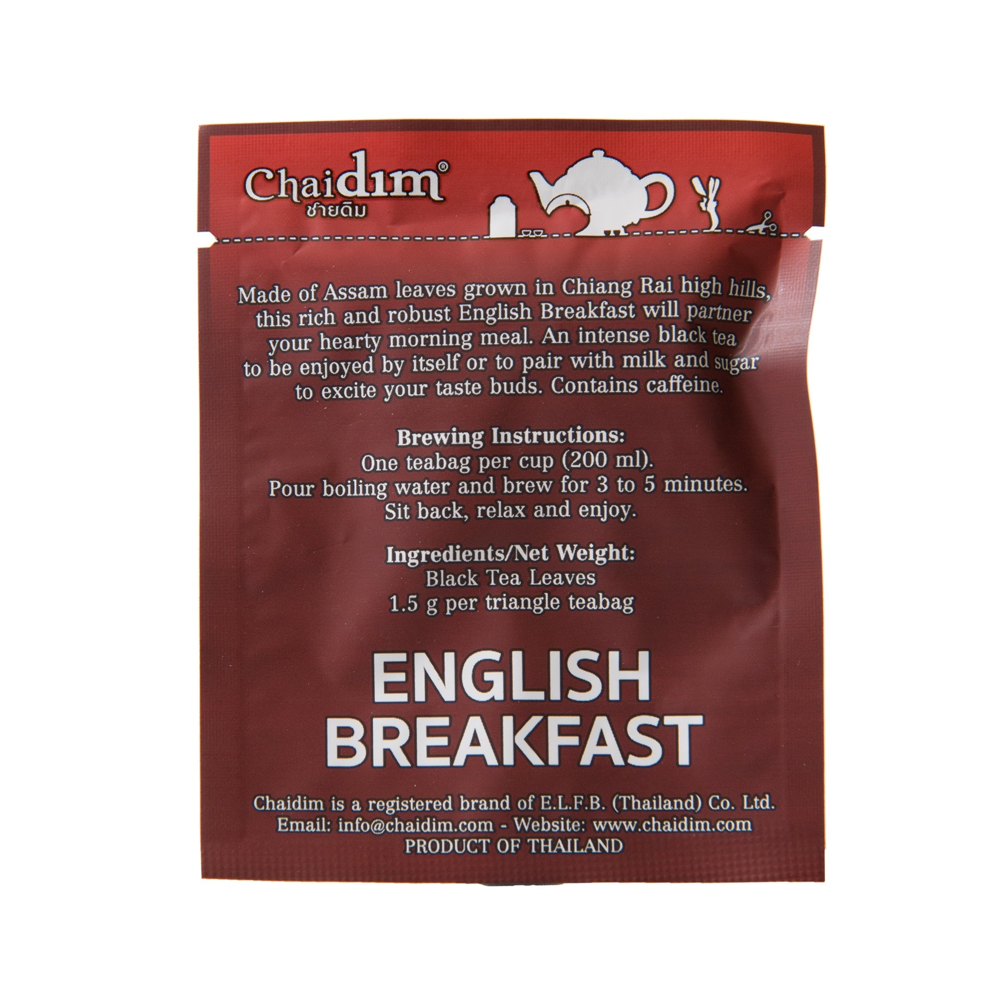 Chaidim English Breakfast Black Tea 25 Teabags