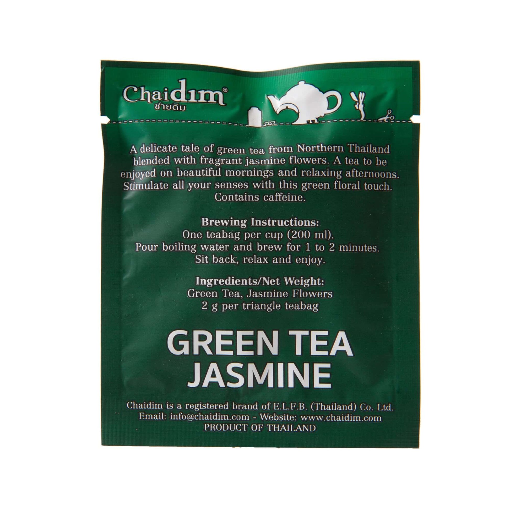 Chaidim Duo Box - Jasmine Green Tea & High Mountain Oolong 2 x 5 Teabags