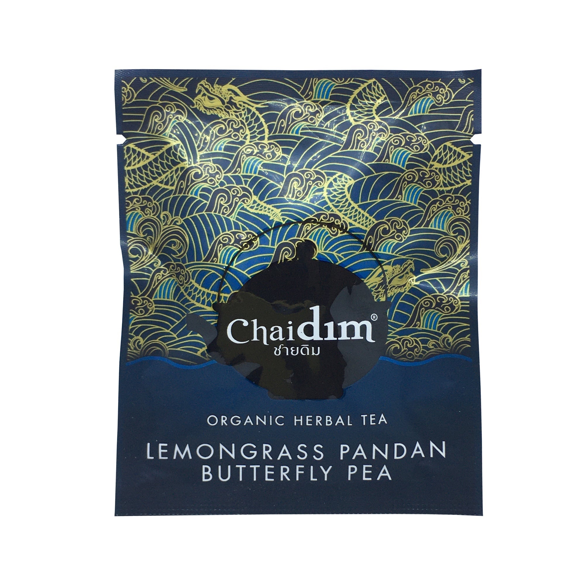 Chaidim Lemongrass Pandan Butterfly Pea Herbal Tea 25 Teabags